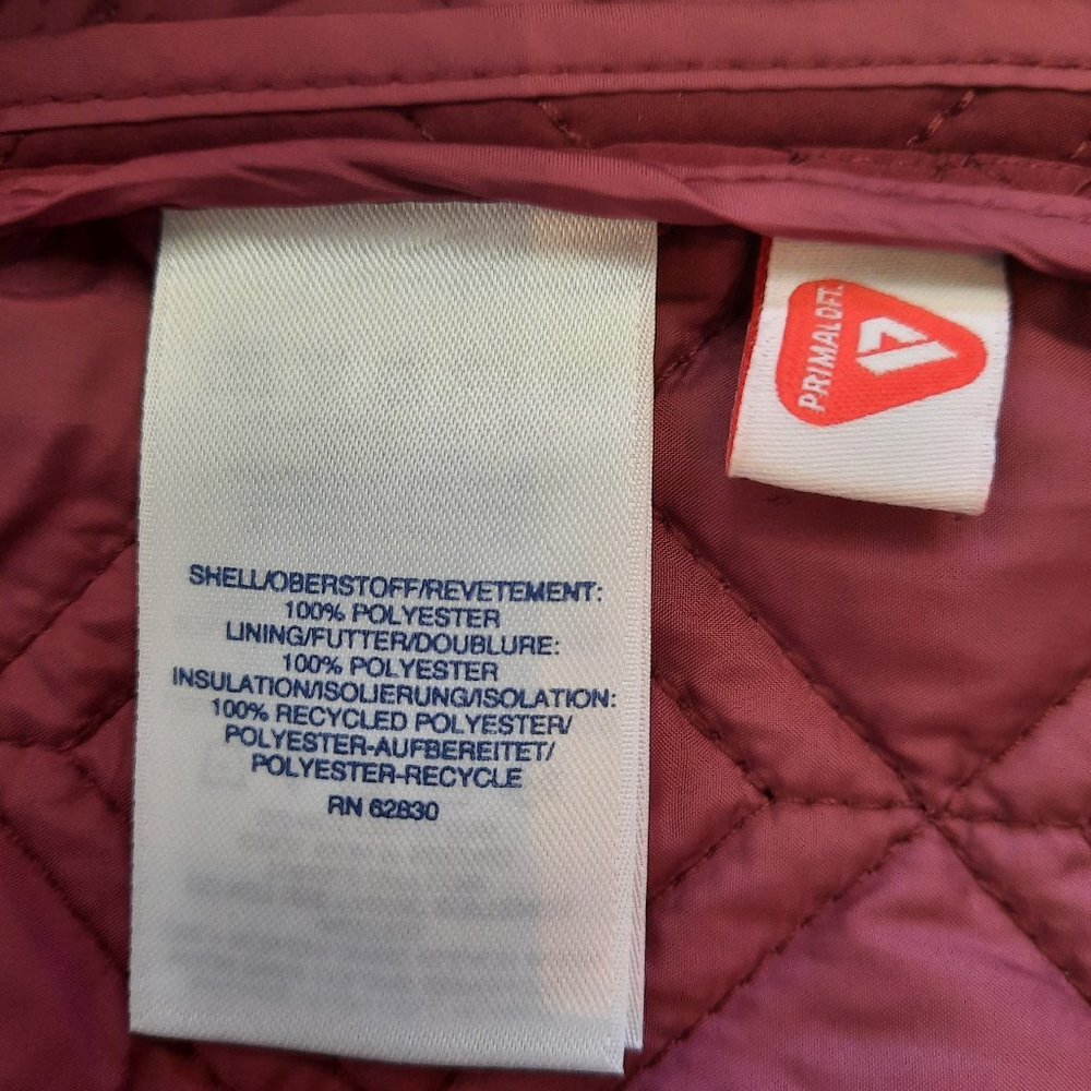 Lands' End Vest Jacket, High Neck W/ Buttons, Quilted, Women's Small 6-8 - Picture 10 of 11